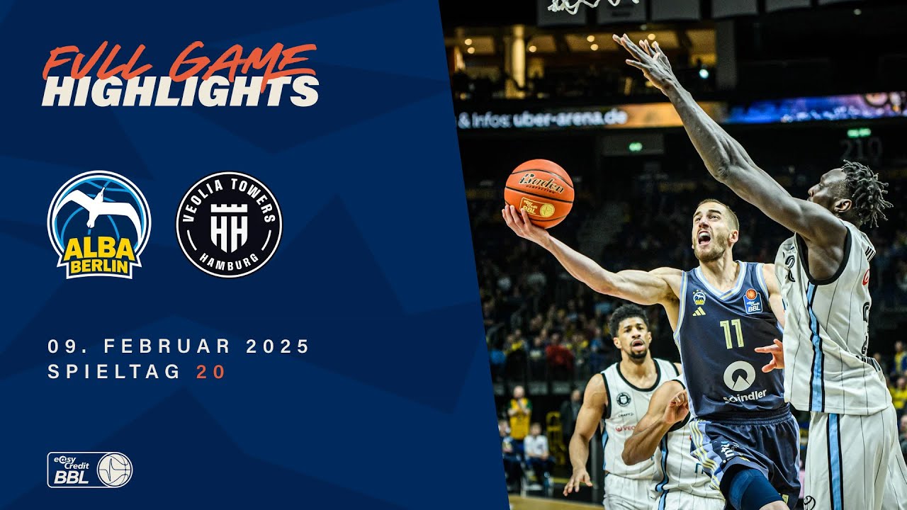 ALBA BERLIN vs. Veolia Towers Hamburg - Full Game Highlights - Spieltag 20, 2024/25