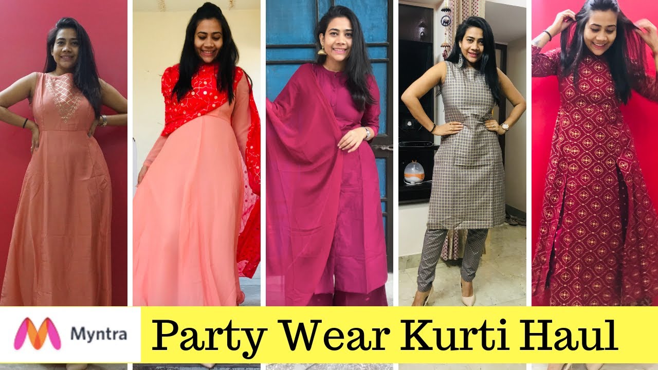 KURTI SET PARTYWEAR from MYNTRA - #HOLISPECIAL | RAKHI SINGH