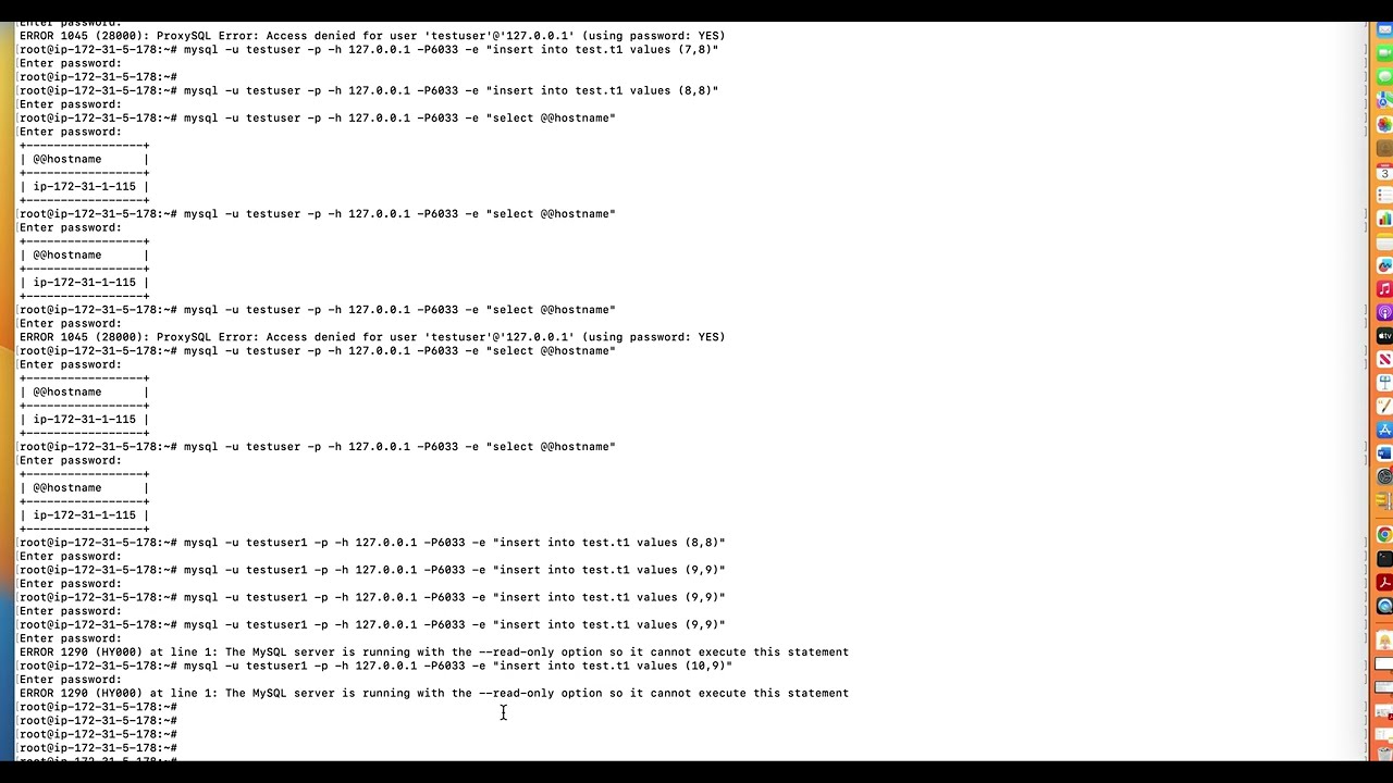 Proxysql MYSQL Replication read/write split  overview with Mysql 8.0