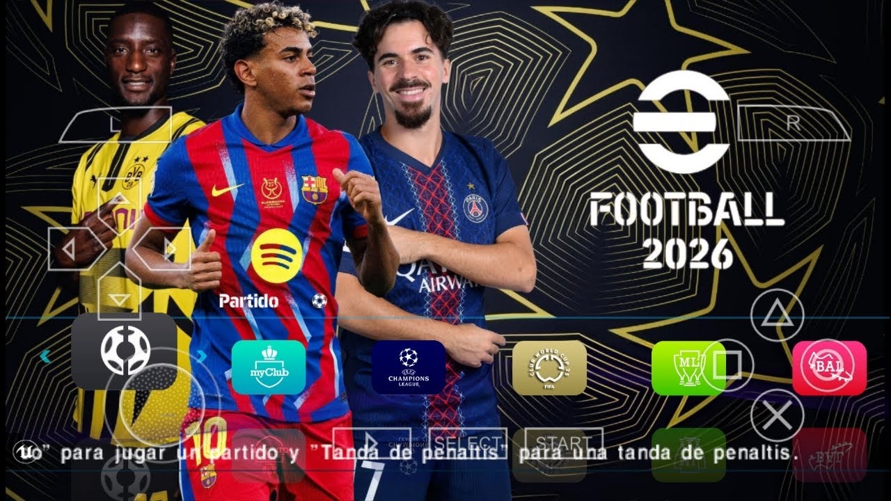 efootball PES 2026 NEW KITS & FACES [LASTED TRANSFERS 25/26 GRAPHICS 4K ISO PS4 PSP GAMEPLAY FULL]
