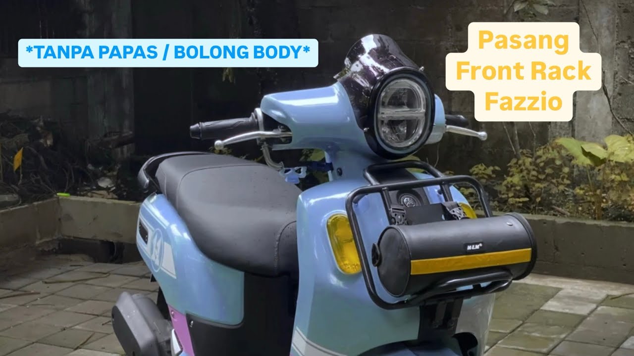 GAMPANG!! TANPA COAK BODY!! Pasang front rack yamaha fazzio ( Pasang rak depan fazzio ) #fazzio