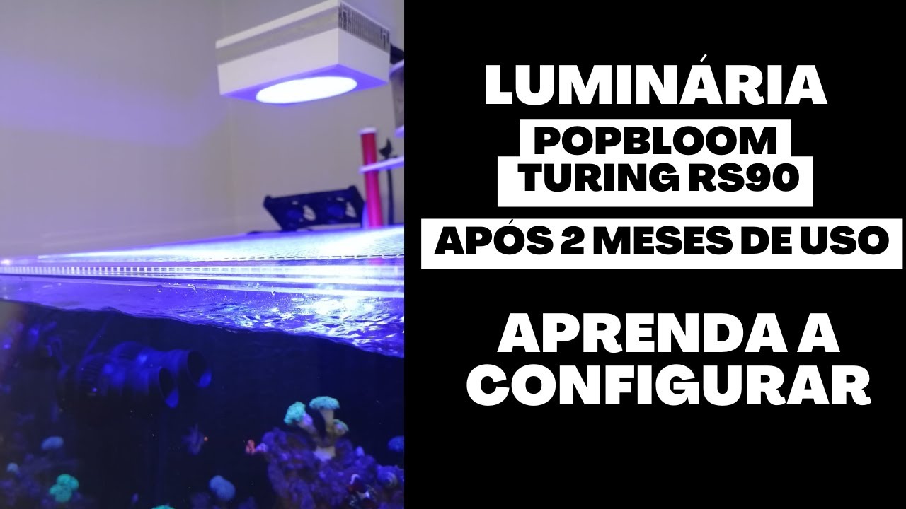 Luminária PopBloom Turing RS90 após 2 meses de uso - Como configurar luminária PopBloom Turing RS90