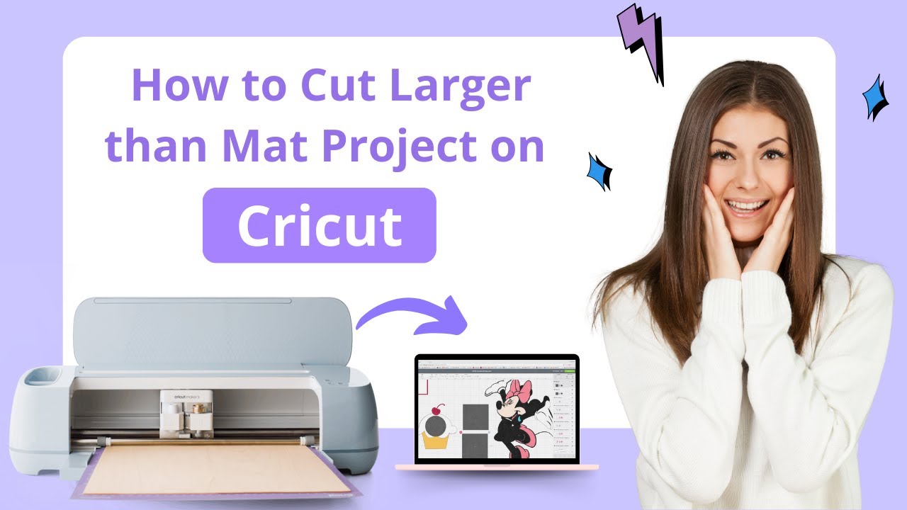Как вырезать на плоттере Cricut деталь большего размера, чем коврик | Мэнни Мейкер #cricutmaker