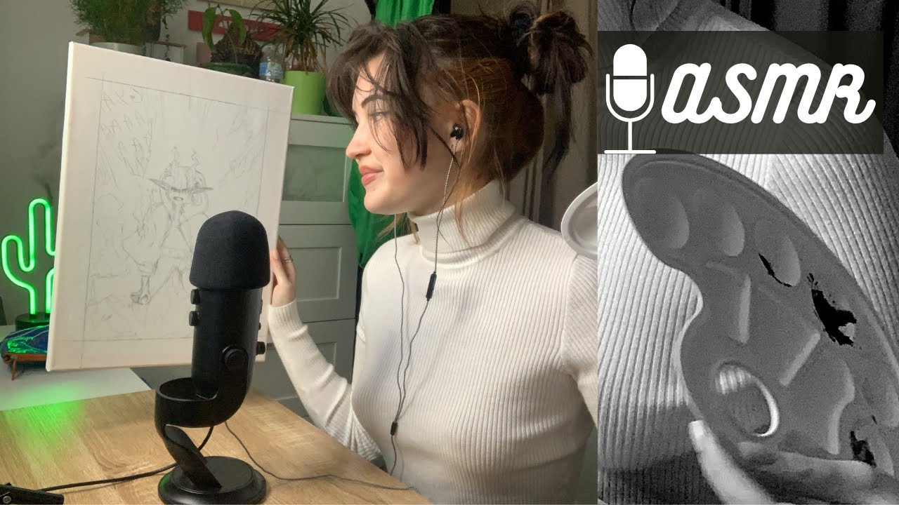 ASMR FRANCAIS - Un peu de peinture avec moi