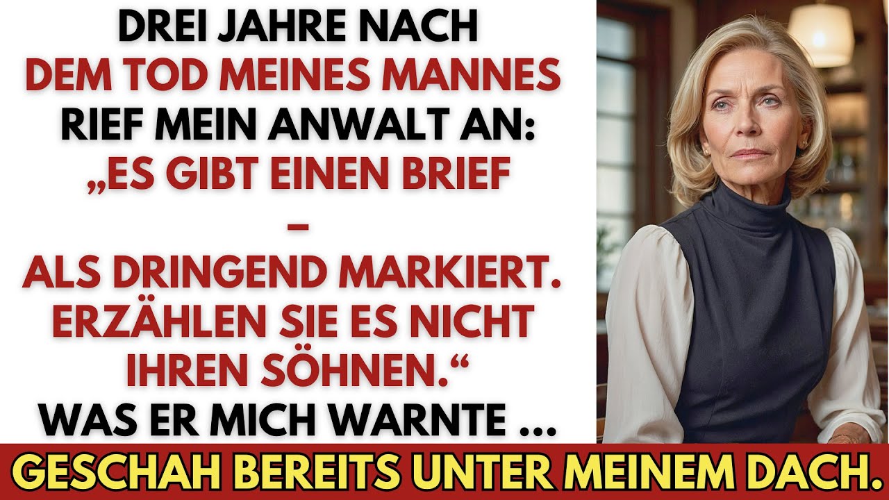 Mein verstorbener Mann warnte mich: „Vertrau unseren Söhnen nicht.“ Die Wahrheit zerstörte alles.