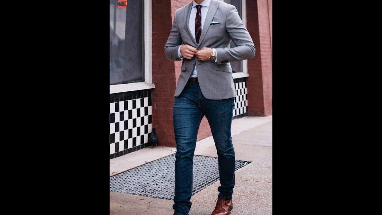 Semi formal fashion for men.