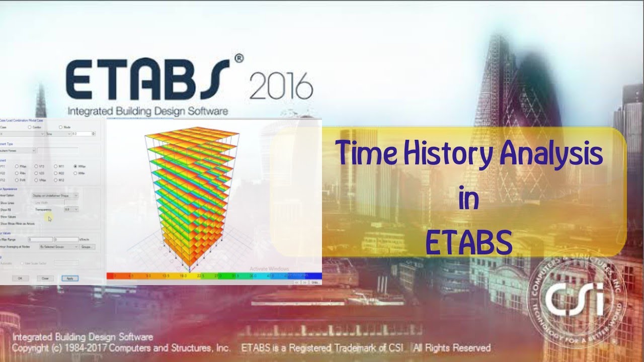 Time History Analysis in ETABS