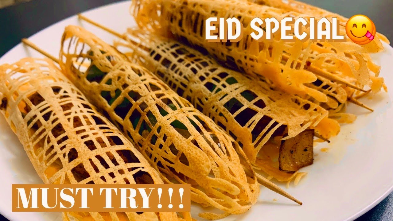 Chicken net crepes. You gonna love eating 'em!!! BEST STARTER you can serve ever!!! TRY IT OUT