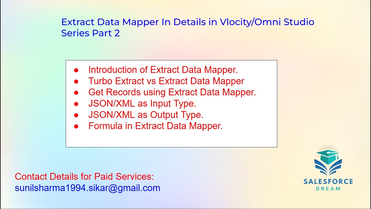 Extract Data Mapper In Details in Vlocity/Omni Studio Series Part 2