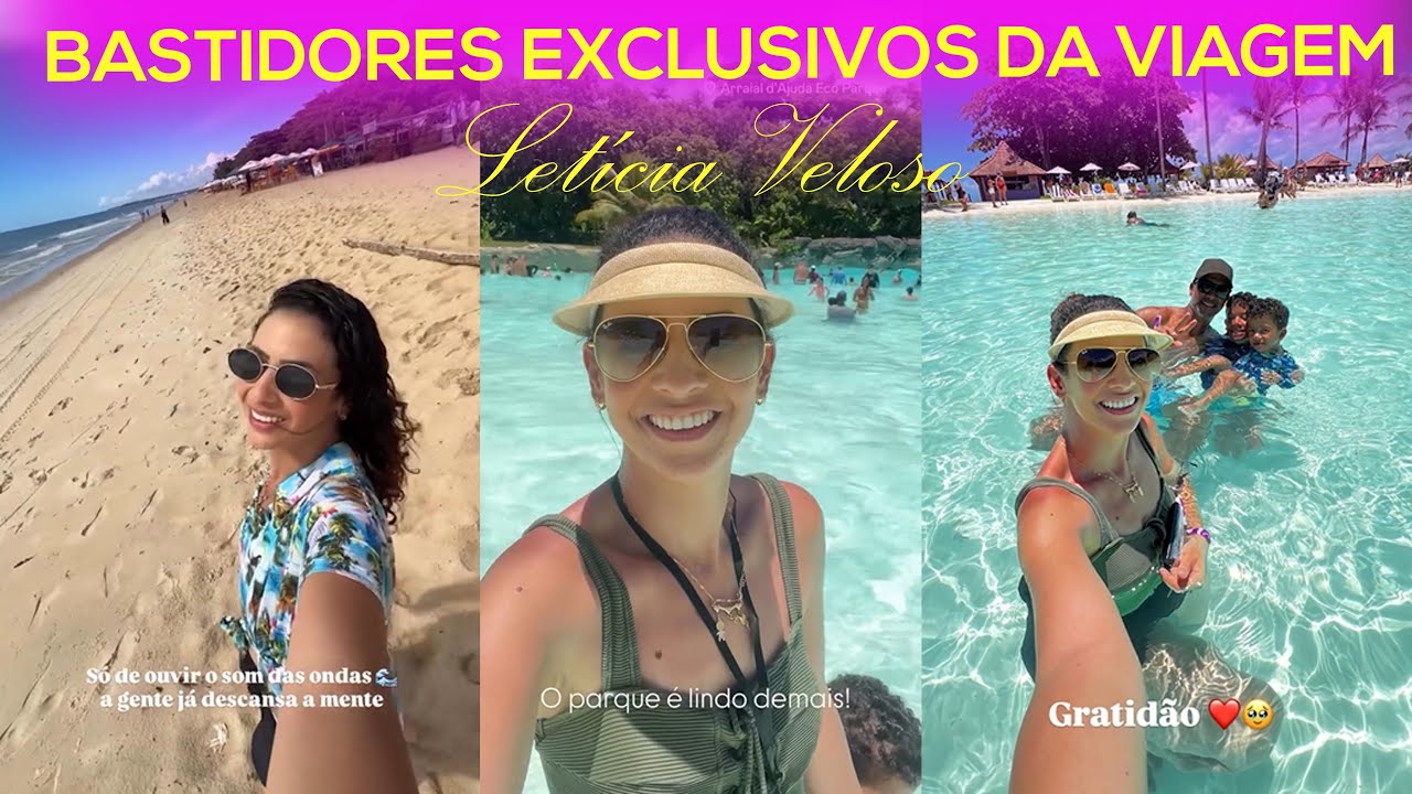 ​ @LeticiaVelosos   em vlog com bastidores da viagem! Conteúdos que não foram para o canal!