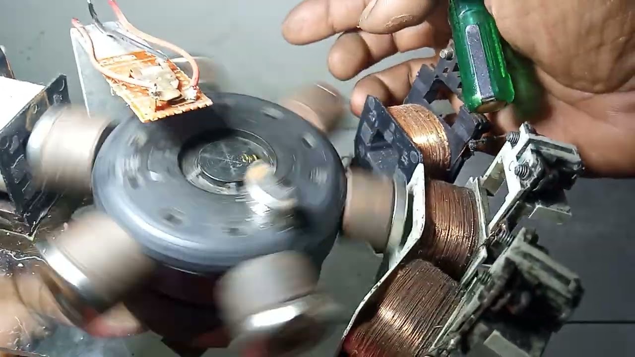 bedini motor sederhana tanpa transistor (free energy basic) #part1
