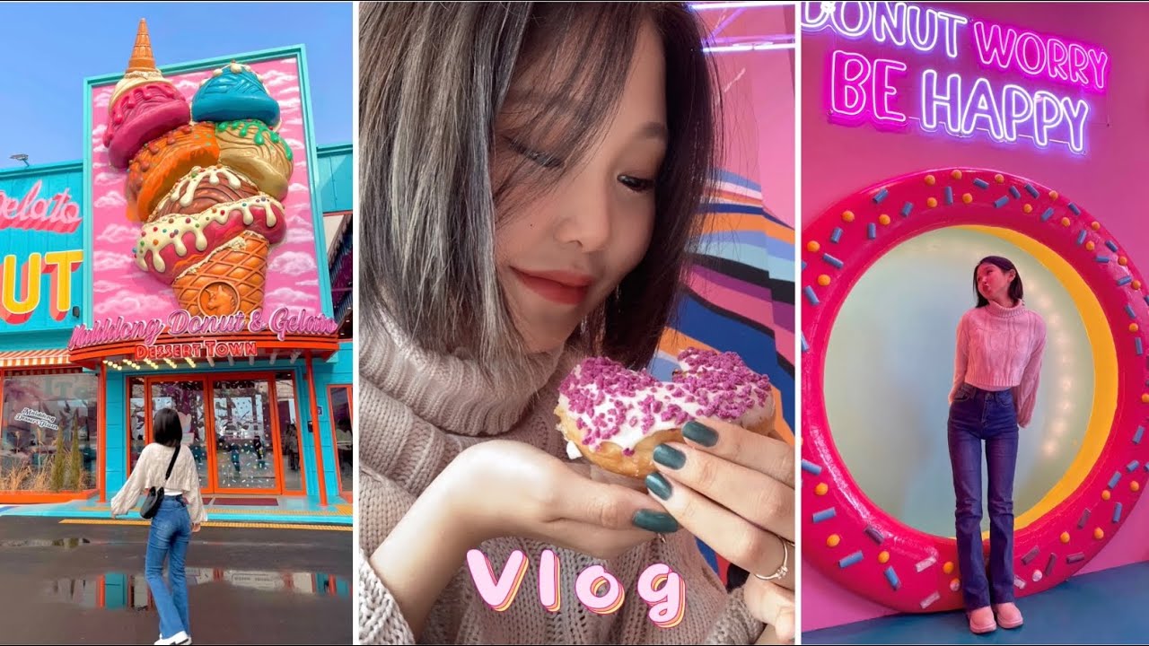 DAILY VLOG | MALDDONG DONUT DESSERT CAFE 🍩🍭🍬
