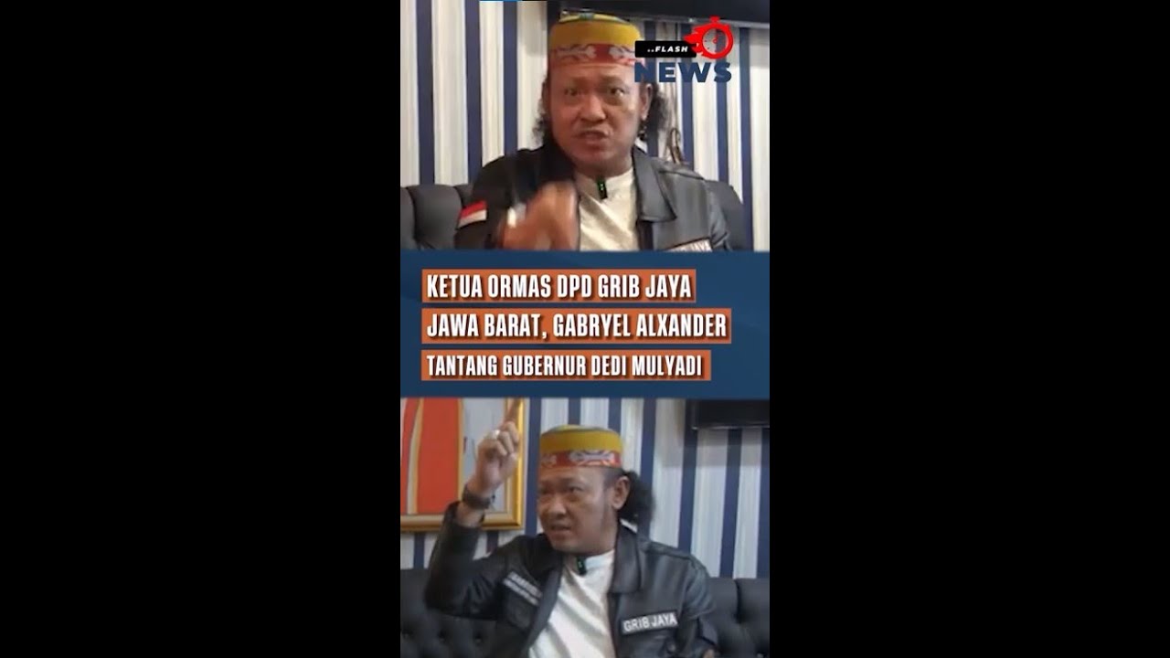Ketua Ormas DPD GRIB Jaya Jawa Barat Gabryel Alexander Tantang Gubernur Dedi Mulyadi