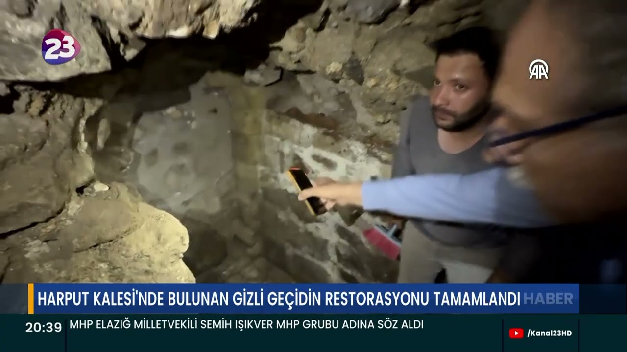 HARPUT KALESİ'NDE BULUNAN GİZLİ GE&Ccedil;İDİN RESTORASYONU TAMAMLANDI