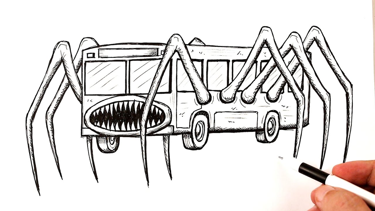 How to draw a Bus Eater step by step