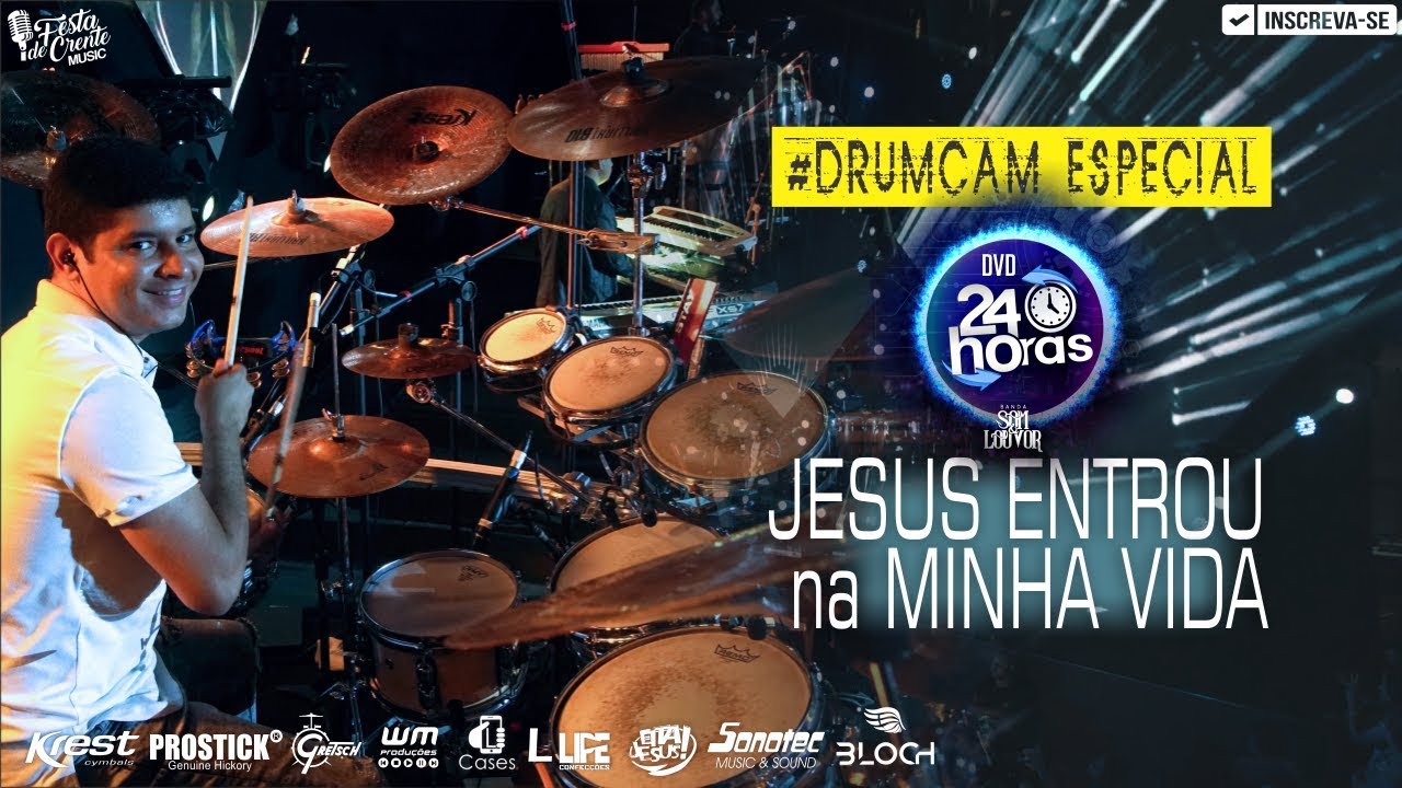 #DrumCam Especial - Jesus Entrou na Minha Vida - DVD24Horas