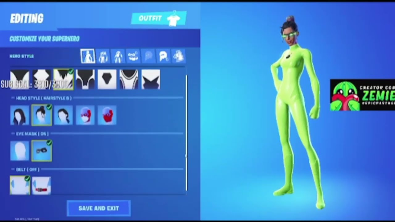 Zemie Superhero Skin Combo