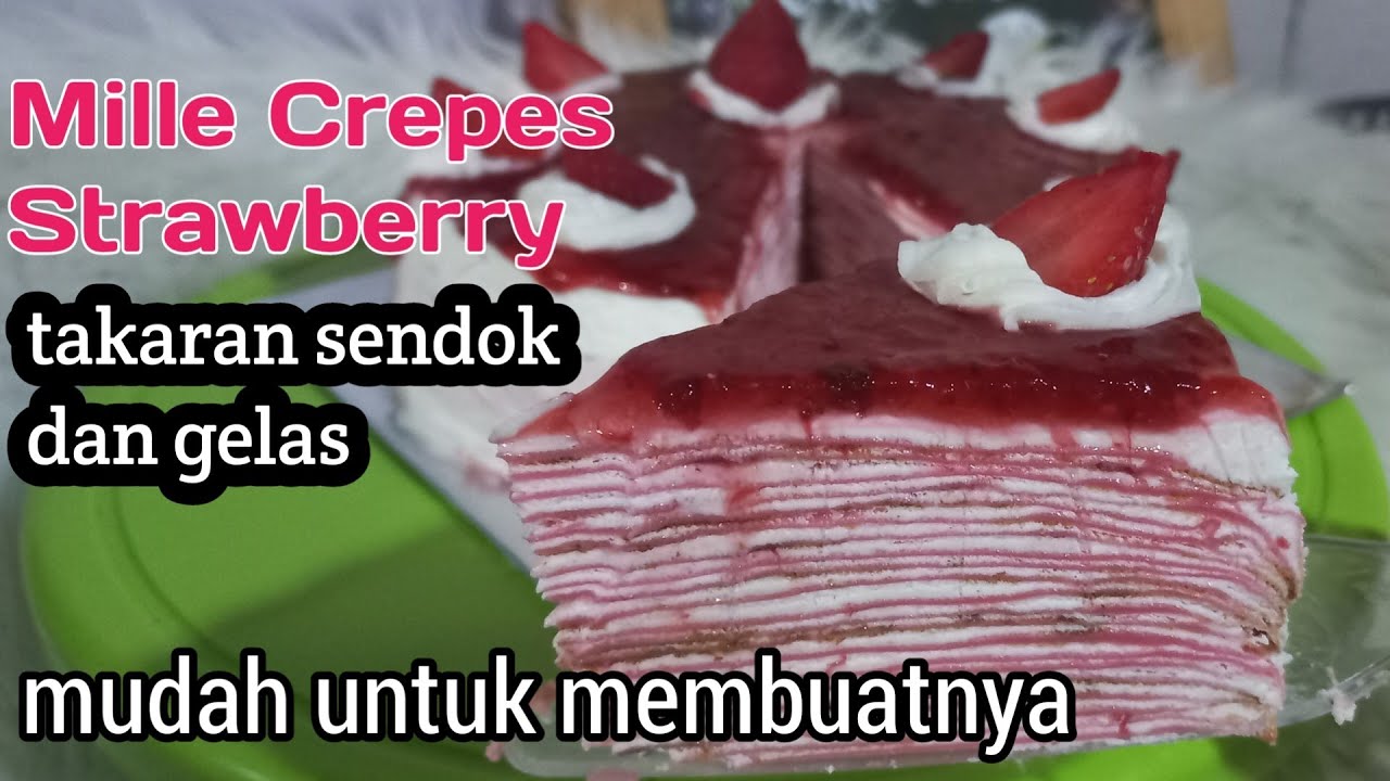 MILLE CREPES STRAWBERRY #millecrepes #strawberry_cake #Millecrepesstrawberry #millecrepes