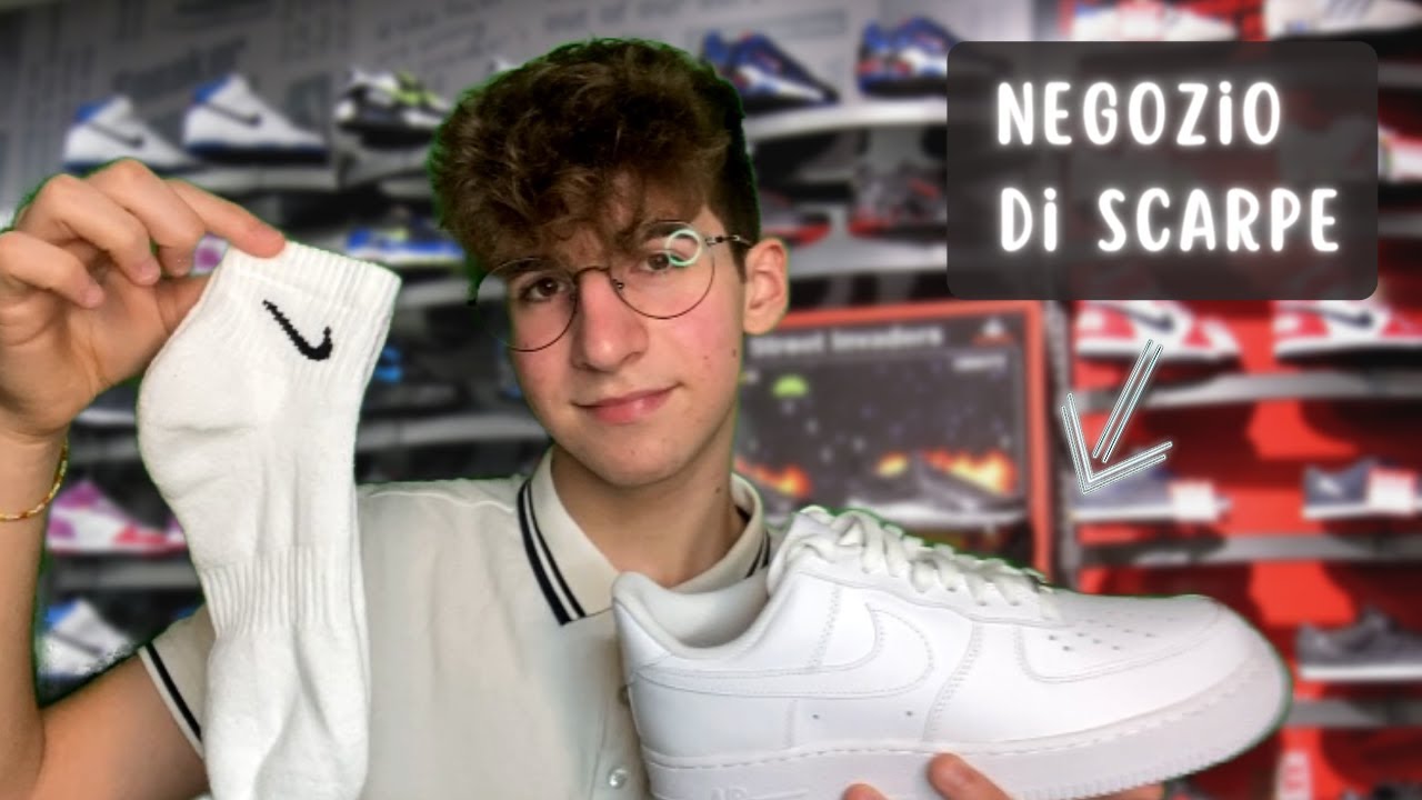 ✔ Nike Air Force 1 '07👟 nel mio NEGOZIO DI SCARPE🧦 - soft spoken maschile - RolePlay ASMR ITA