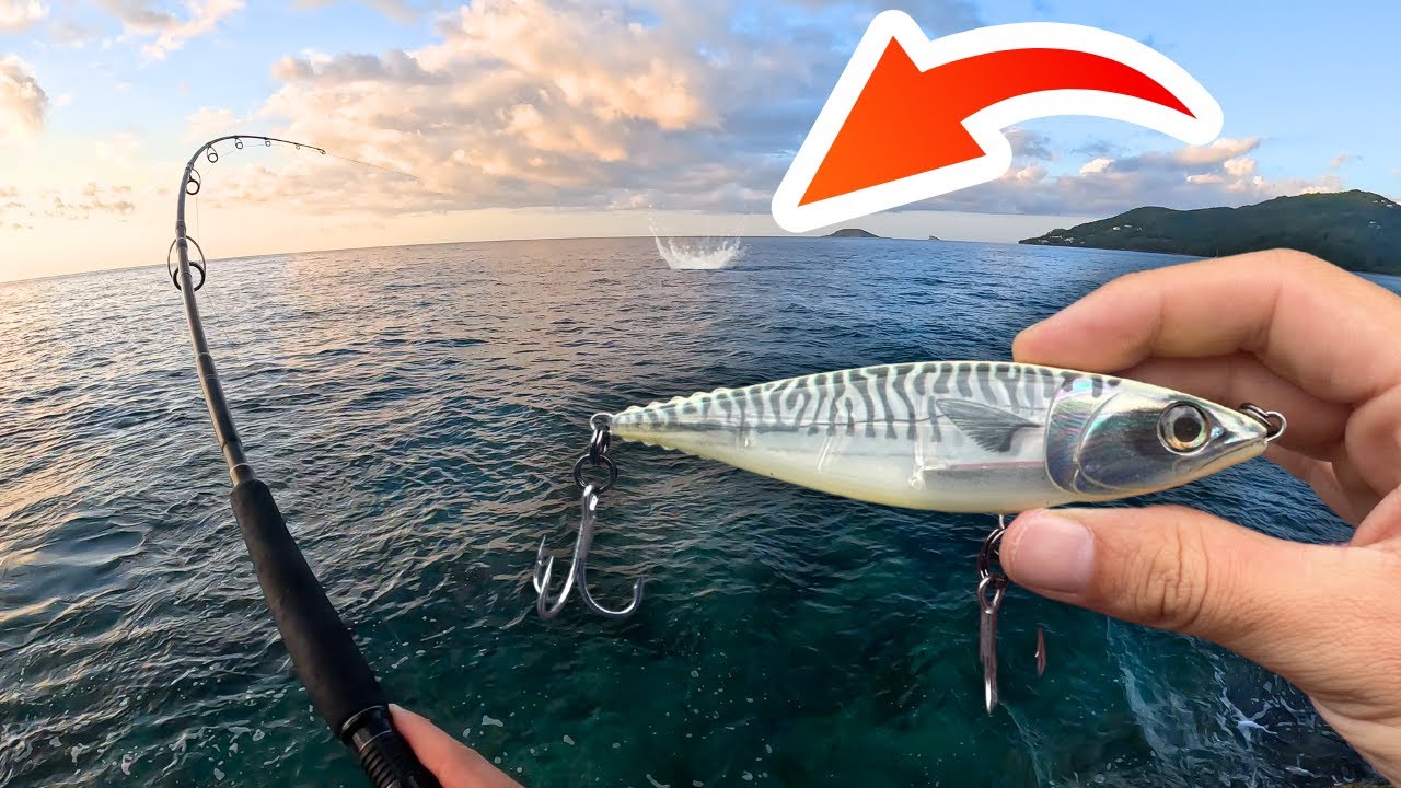 Un leurre GEANT pour pêcher des poissons VIOLENTS!!! (Pêche en Guadeloupe)