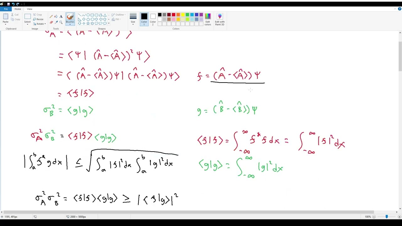 Griffiths QM 3.5.1 — Обобщённый принцип неопределённости