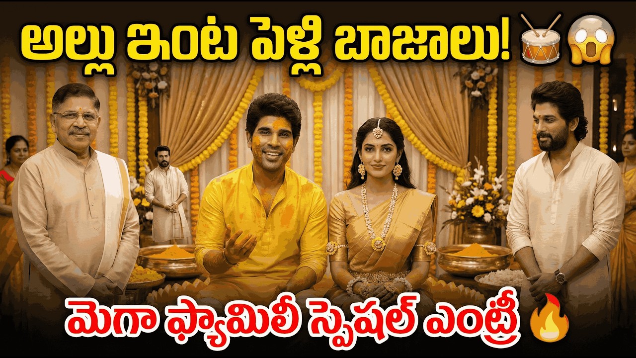 Allu Sirish Wedding Celebrations  | Mega Family Special Entry 🔥