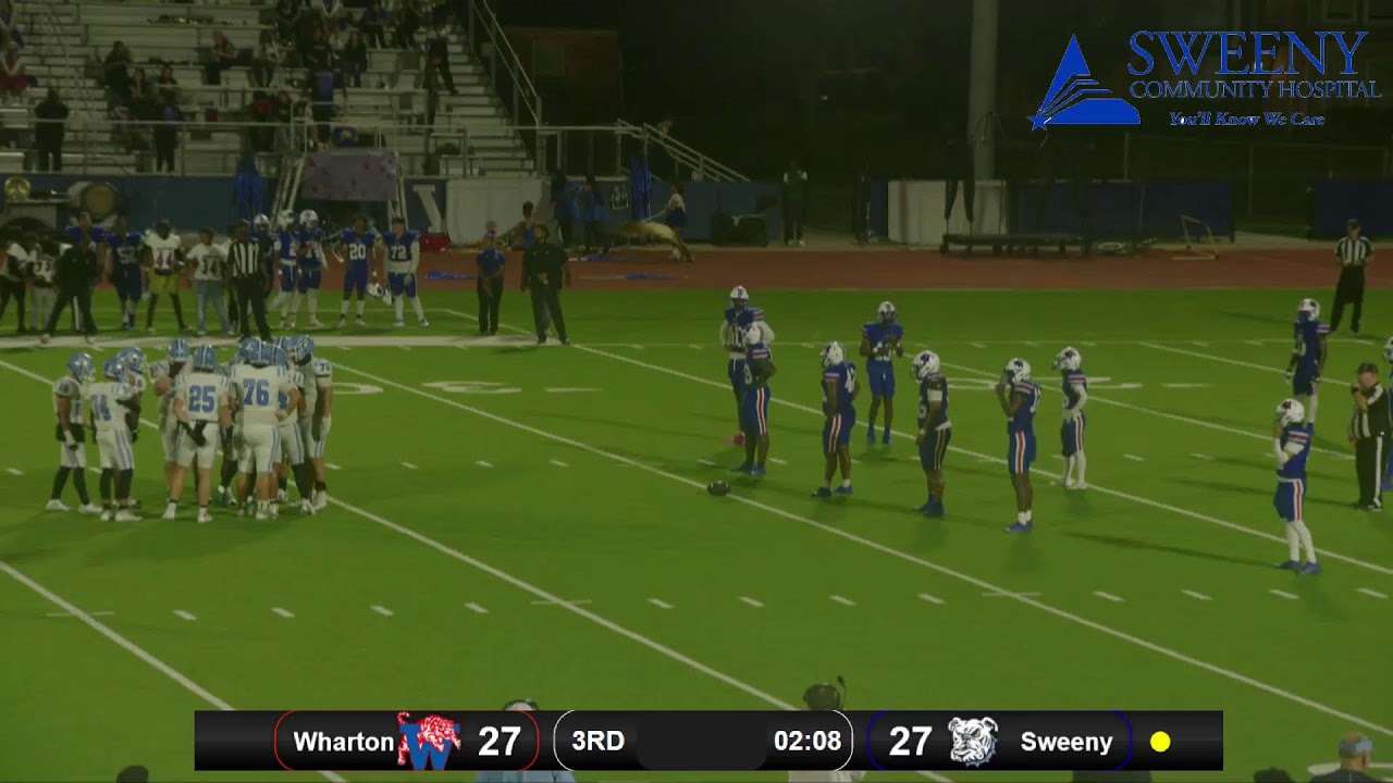 Varsity Football | Sweeny VS Wharton | Last District Game!!