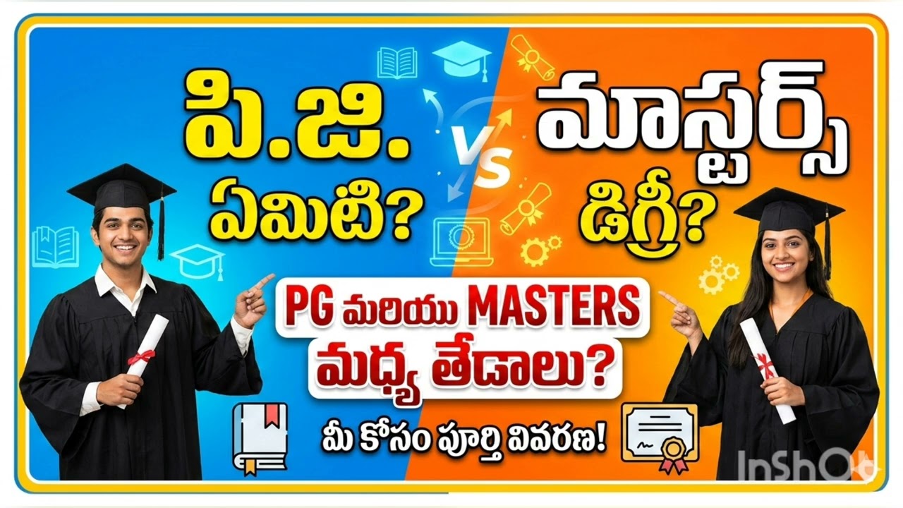 Difference between PG & Masters ....| Clear explanation 2026