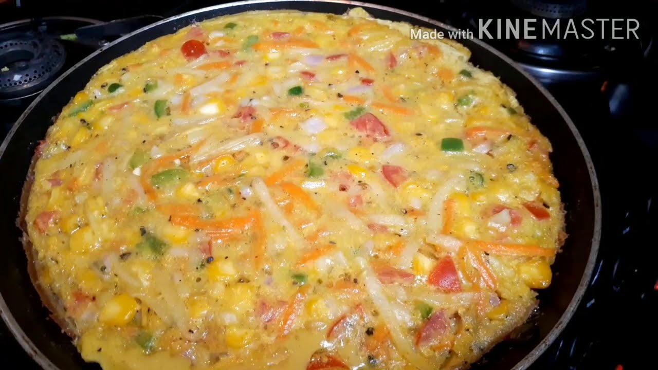 Egg pizza 🍕😋/ how to make simple recipe egg pizza..