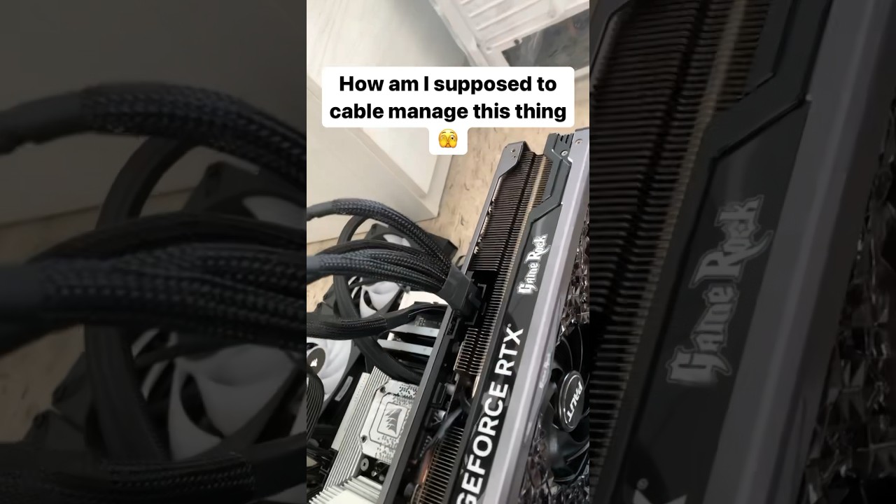 &bull;RTX 4090 16 Pin Cable&bull; #gpu #pcbuild #pcgaming