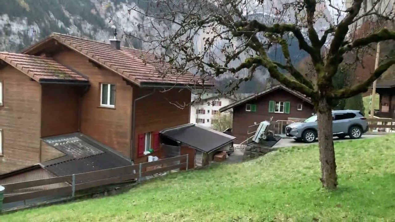 Switzerland Lauterbrunnen morning walk