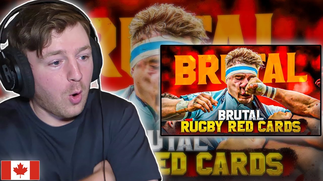Hockey Fan Reacts: The Most Brutal Rugby RED CARDS