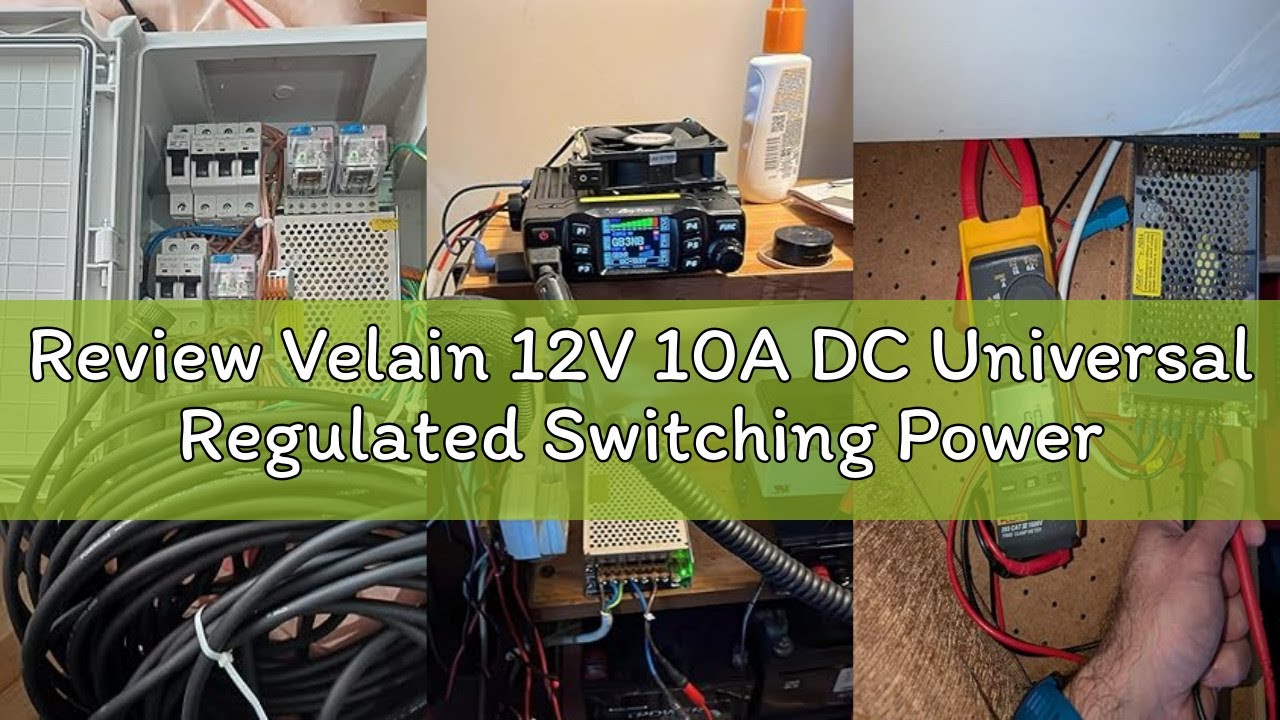 Review Velain 12V 10A DC Universal Regulated Switching Power Supply Converter, 120W Adapter Transfor