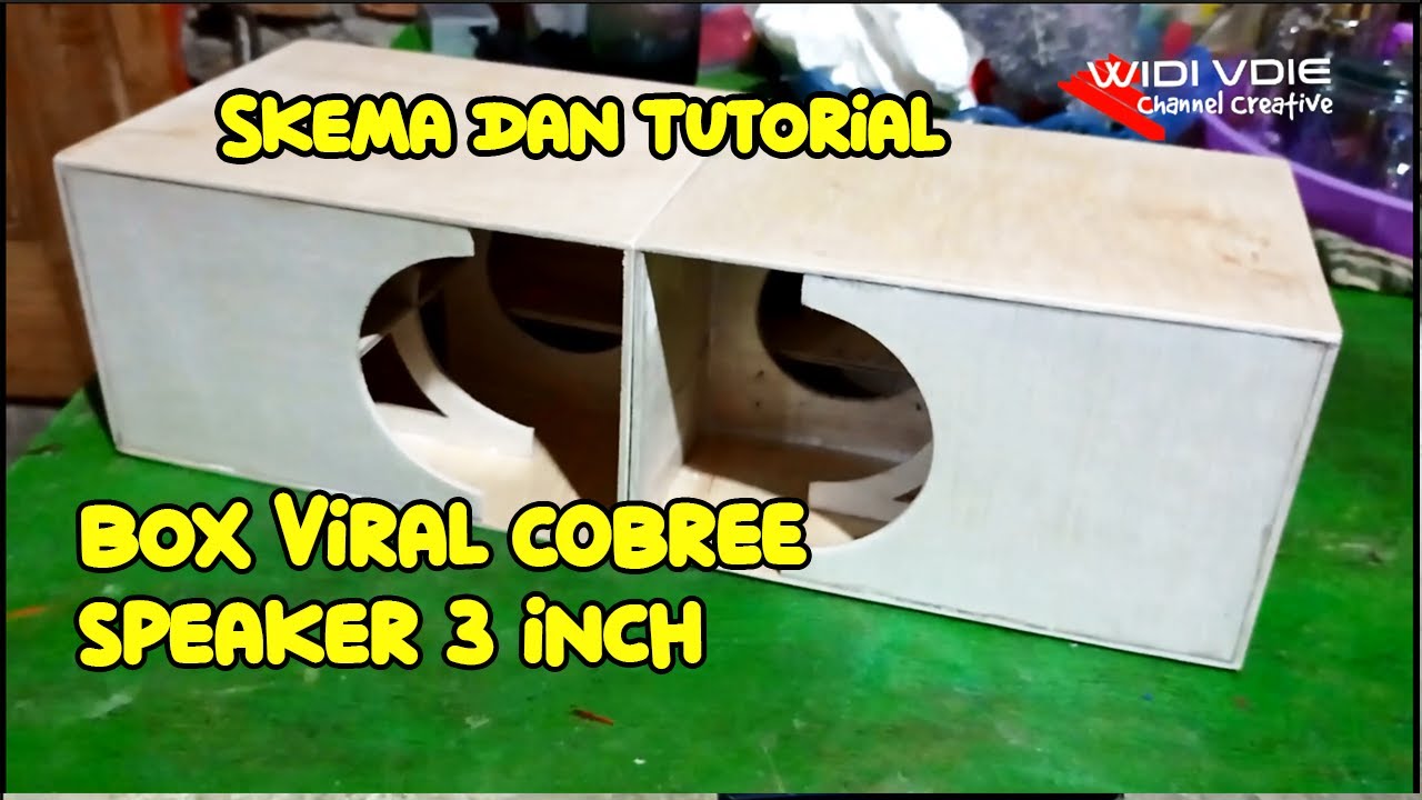 Membuat box Cobre 3 inch box speaker yang lagi viral