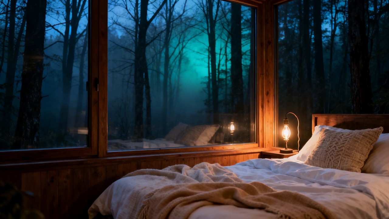 Powerful Rain and Distant Thunder for Sleep 🌩️ Night Ambience