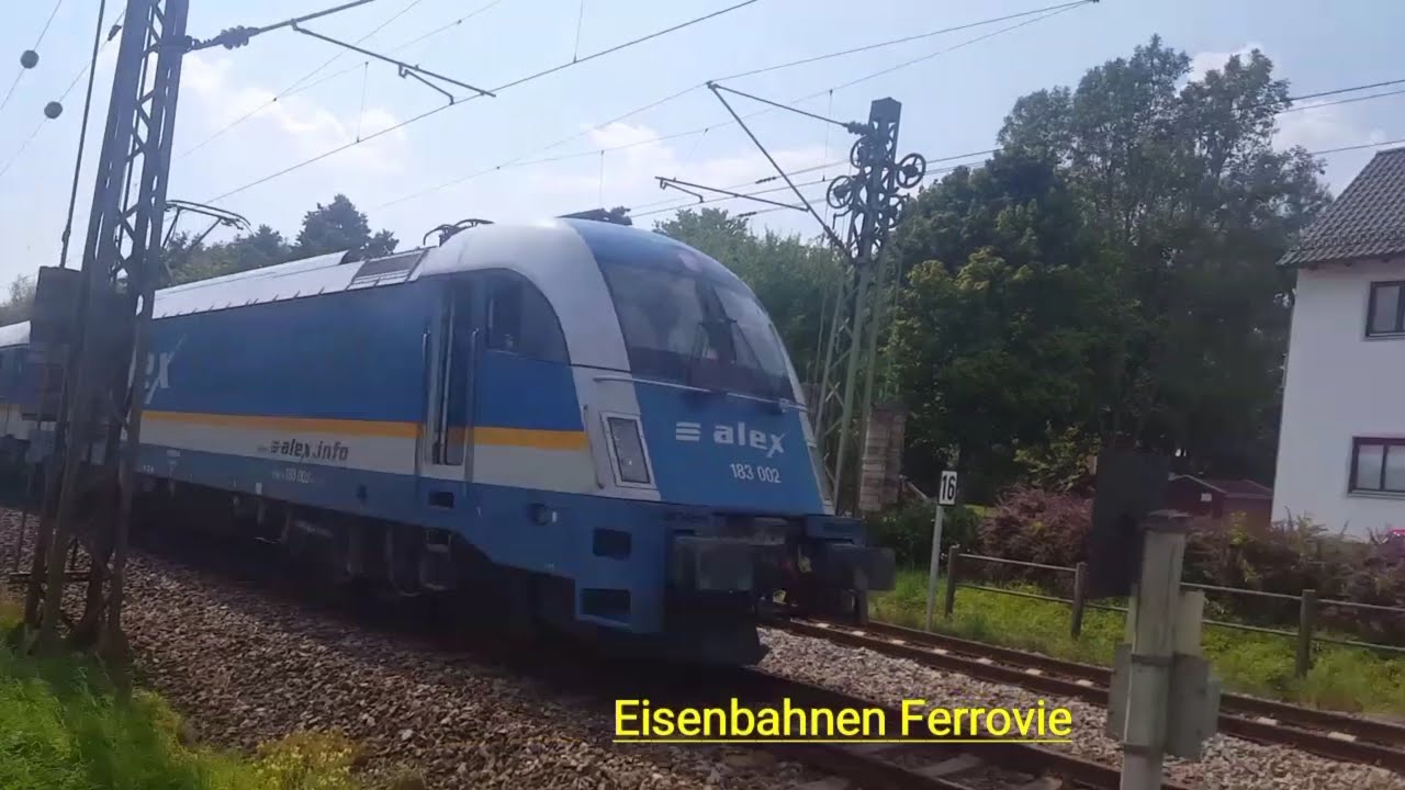Z&uuml;ge DB Bahnlandbayern und ALEX Z&uuml;ge mit Elloks 183 fahren zwischen M&uuml;nchen und Landshut, trains