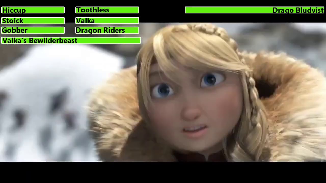 How To Train Your Dragon 2 Dragon Battle with healthbars (200K Subscribers Special)
