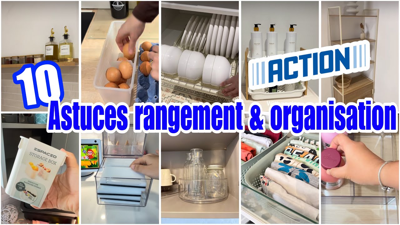 ✅10 ASTUCES ORGANISATION 100%ACTION // ORGANISER SA MAISON AVEC UN PETIT BUDGET