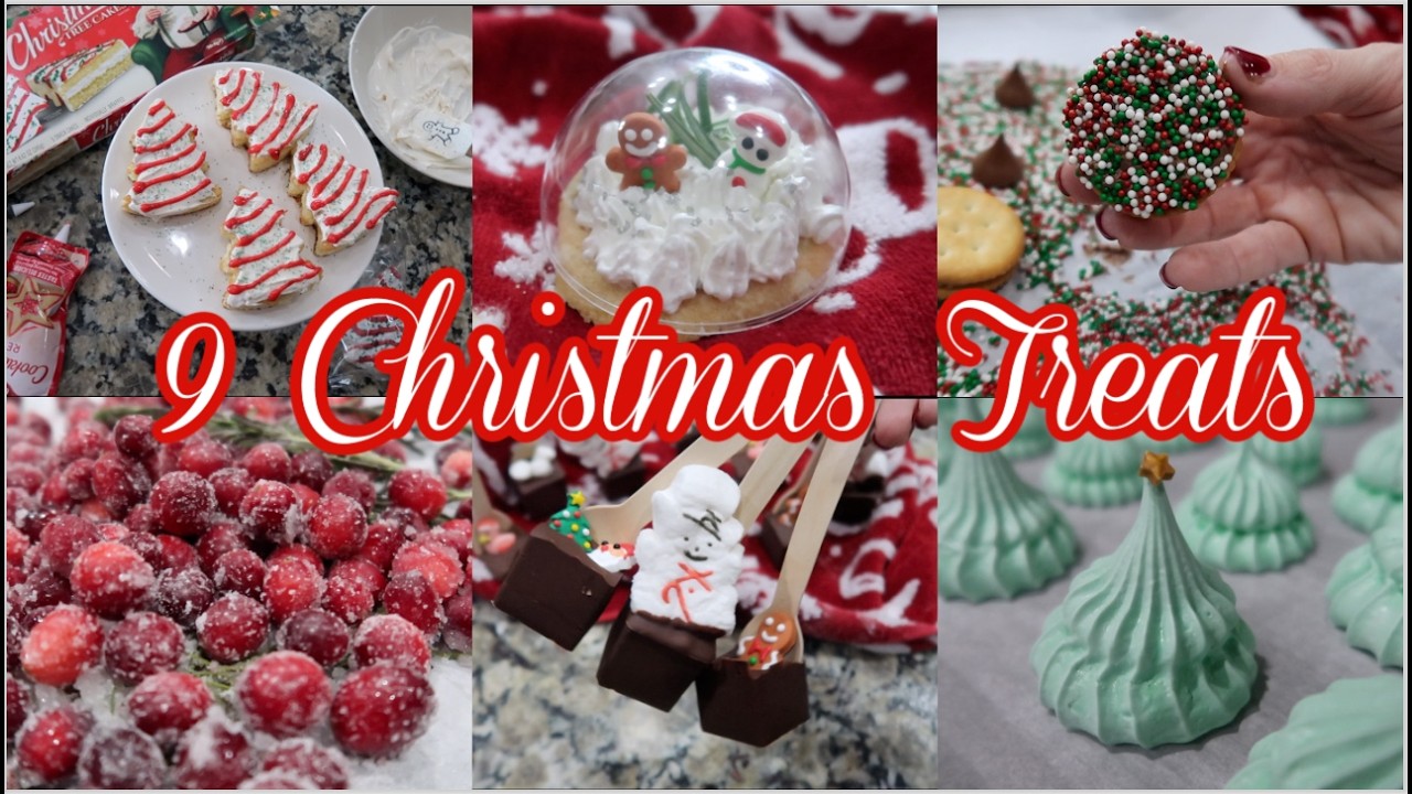 9 Christmas Treats! Easy & Impressive Holiday Recipes 🎄 Christmas Bake With Me Testing Holiday Treat