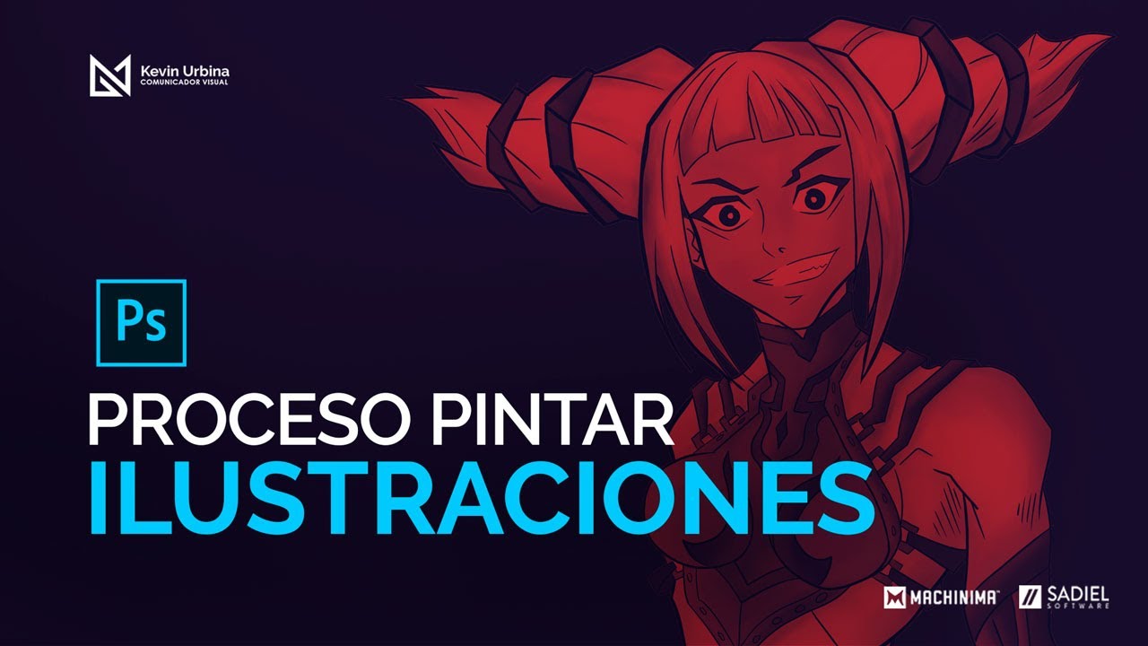 Proceso para pintar dibujos en Photoshop - Kevin Urbina