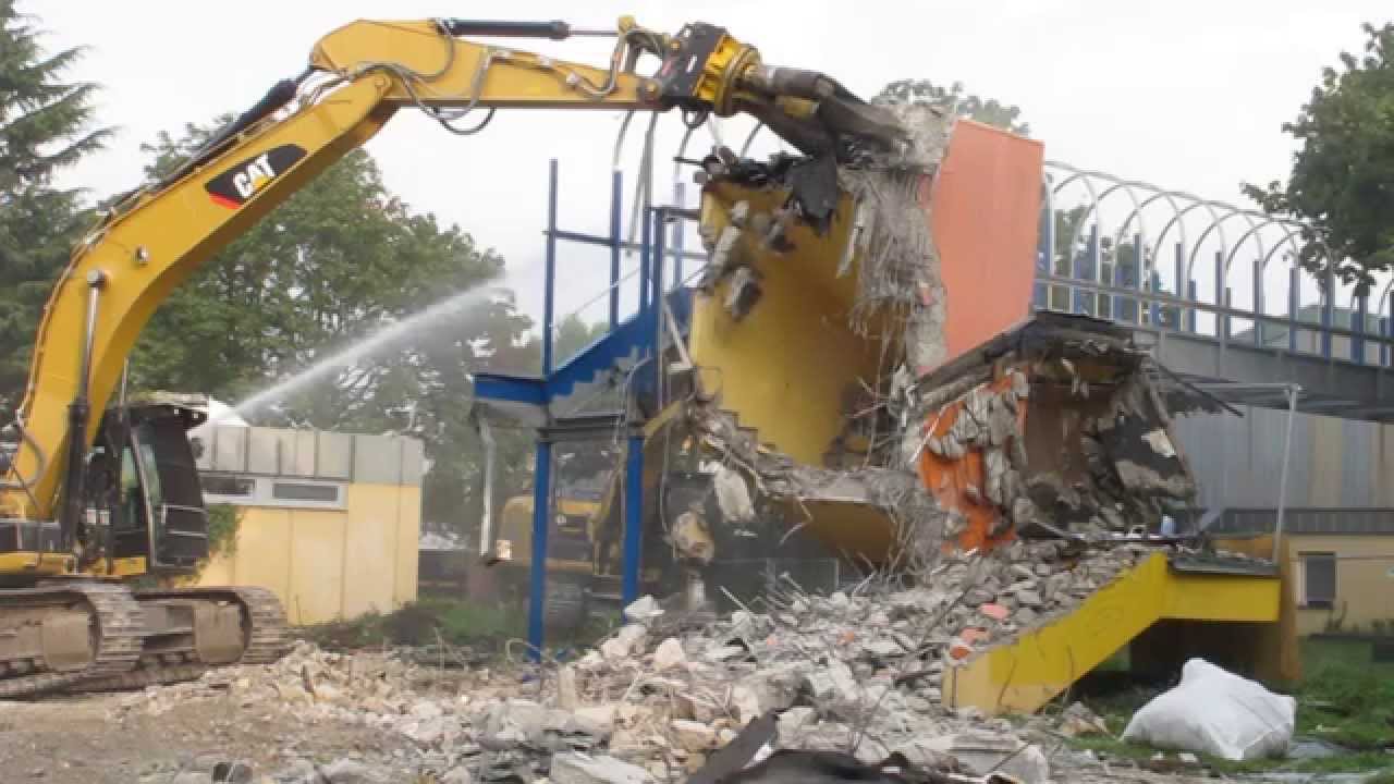 Abbruch des alten Hallenbades Dorsten Teil 2