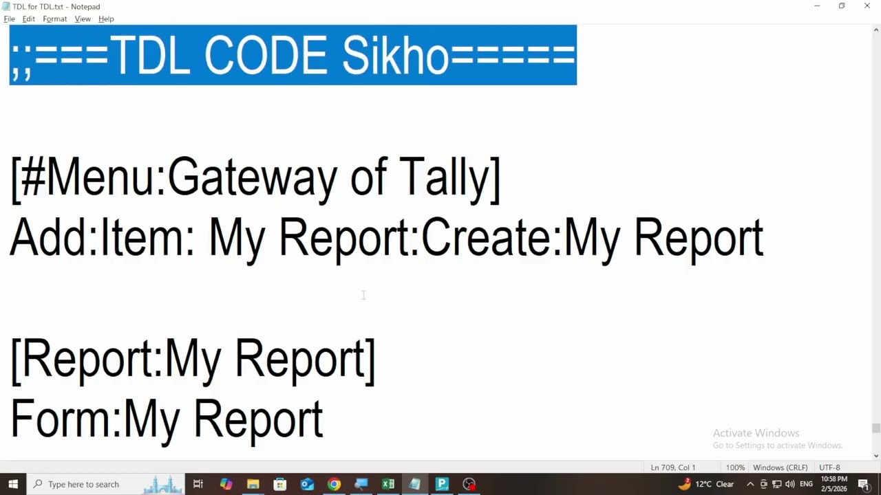 Free TDL Source Code | Fully Working TDL Code | TDL With Rajiv Mishra