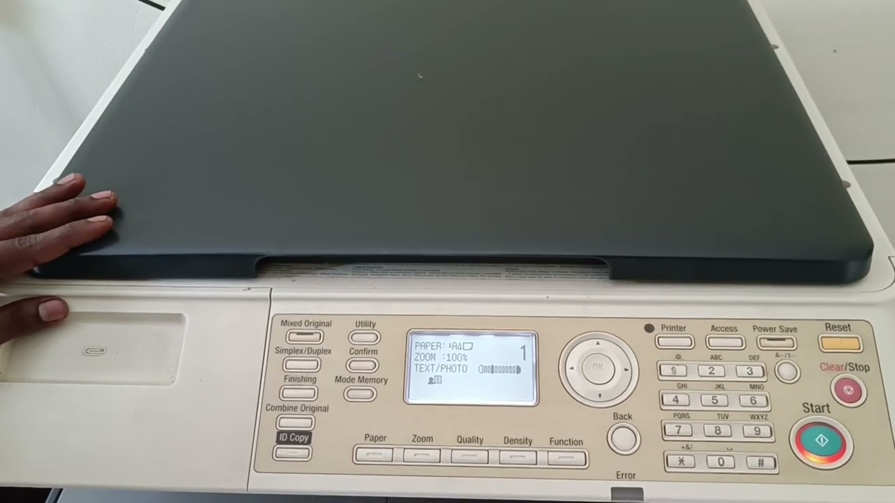 How to take an id card copy in Konica bizhub 164||195||206 and all models