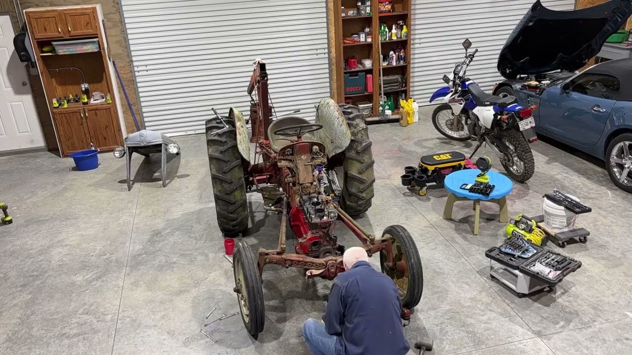 8N Ford tractor fix part 2 cracked block 