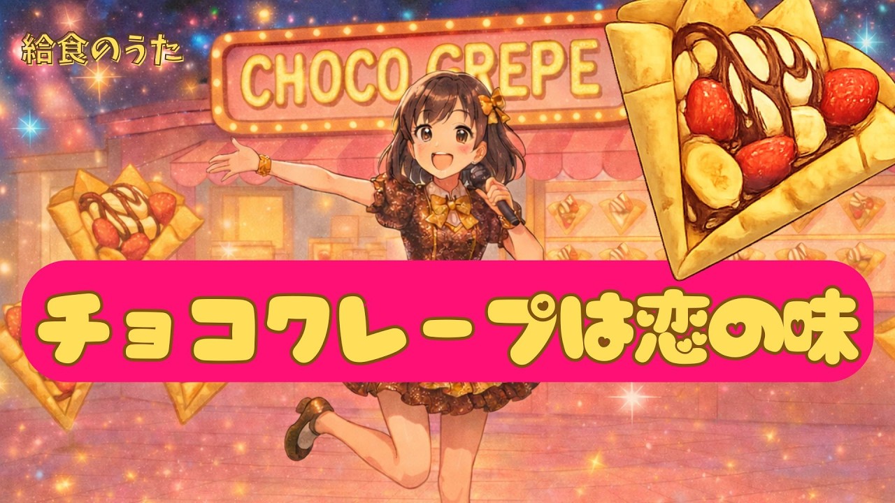 チョコクレープは恋の味｜給食のうた