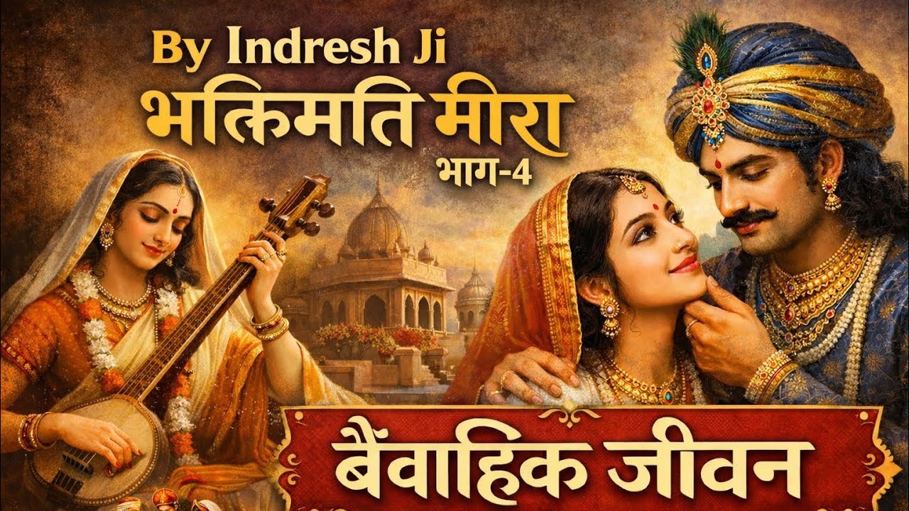 Little Krishna|@cutekrishnastories |Meera Bai Ki Katha |Married Life |By Indresh Ji Maharaj |Part-4|