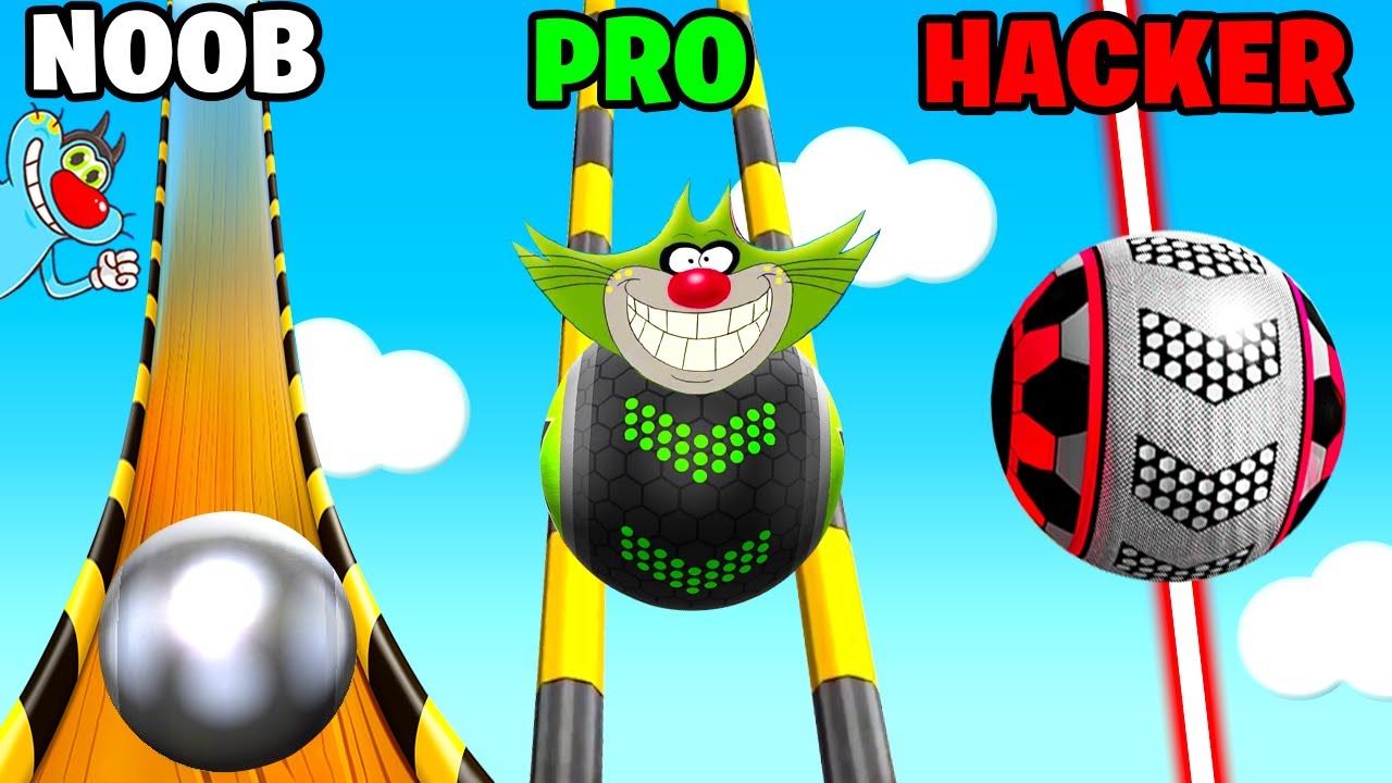 NOOB vs PRO vs HACKER | In Going Ball | With Oggy And Jack | Rock Indian Gamer |