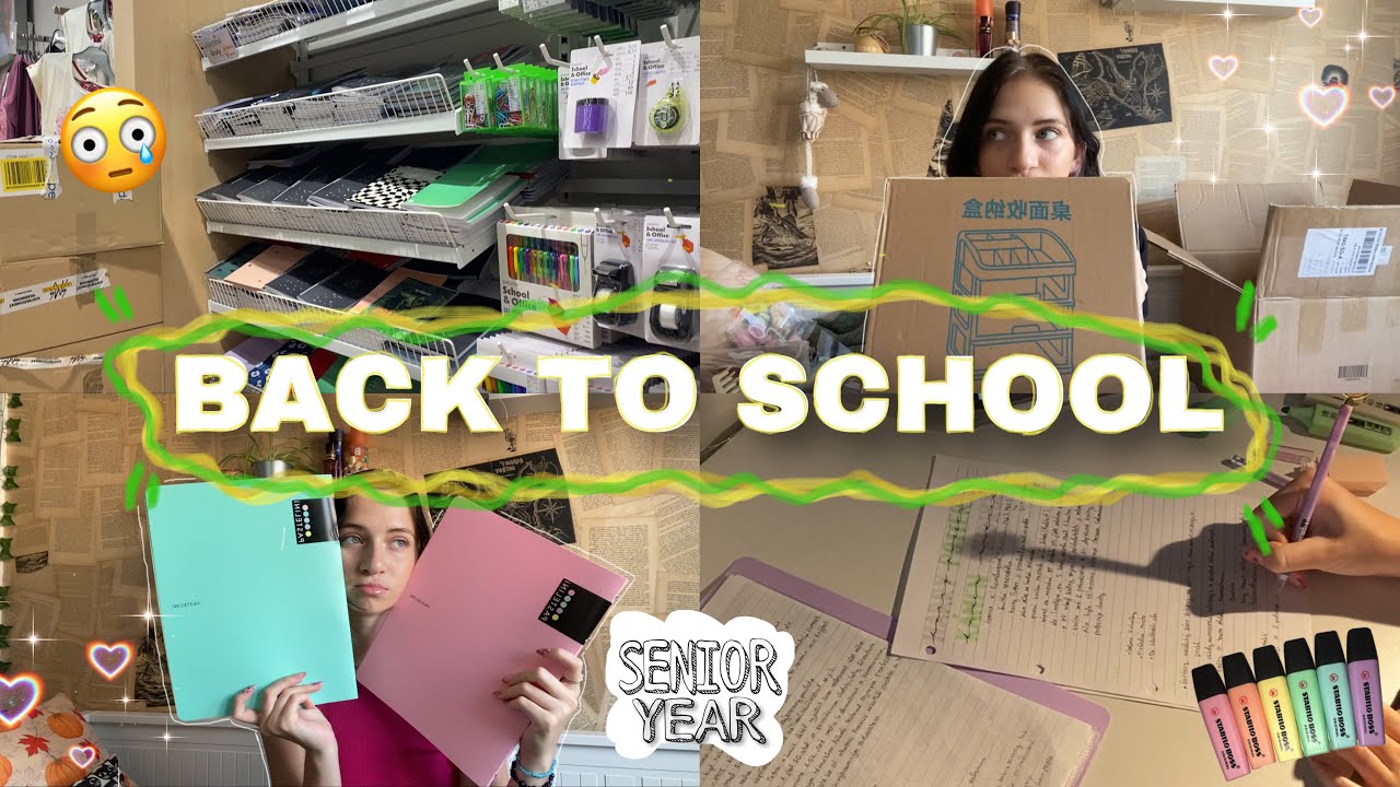 BACK TO SCHOOL | haul, nakupování, jak dělám rozbory na maturitu | Leňuš