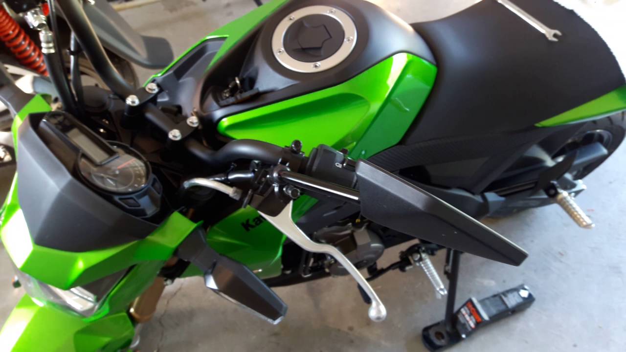 2017 Kawasaki z125 pro adjustable levers.