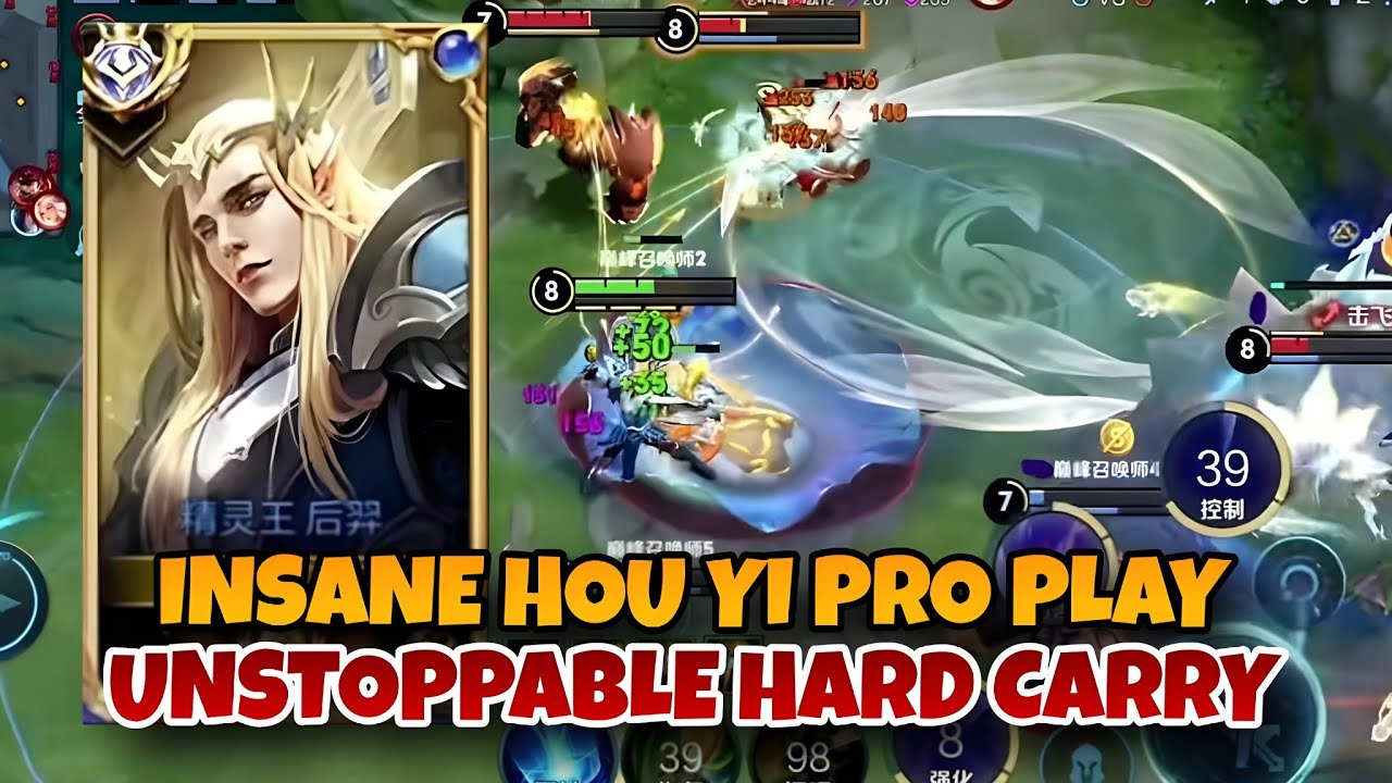 UNSTOPPABLE LORD HOU YI! 40K DAMAGE, 15.8 MVP RATING 🔥 TOP 100 PRO CARRY GAMEPLAY | HONOR OF KINGS